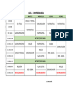 Aula 1ro Primaria: Lunes Martes Miercoles Jueves Viernes