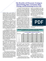 The Benefits of Ultrasonic Testing in Determining Corrosion Rate and Service Life