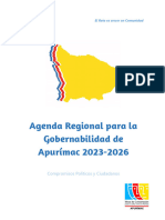 Agenda Regional para La Gobernabilidad 2023 2026