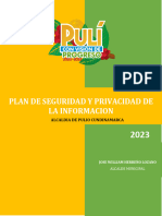 Plan de Seguridad y Privacidad de La Informacion 2023