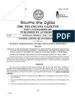 The Telangana Gazette: Published by Authority