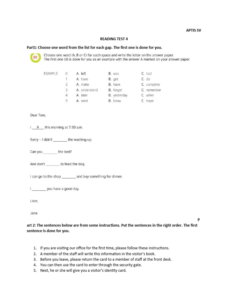 Reading exam 4 download free pdf celebrity