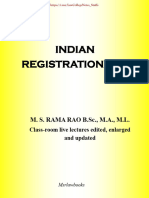 Indian Registration Act Rama Rao Notes