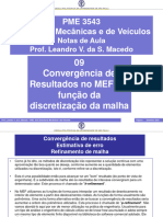 PME3543 - 2020 - 09 - Convergência de Resultados Do MEF em Função Da Malha