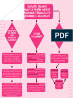 Pink Simple Process Flow Chart