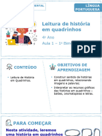 Leitura de História em Quadrinhos: 4 Ano Aula 1 - 1 Bimestre