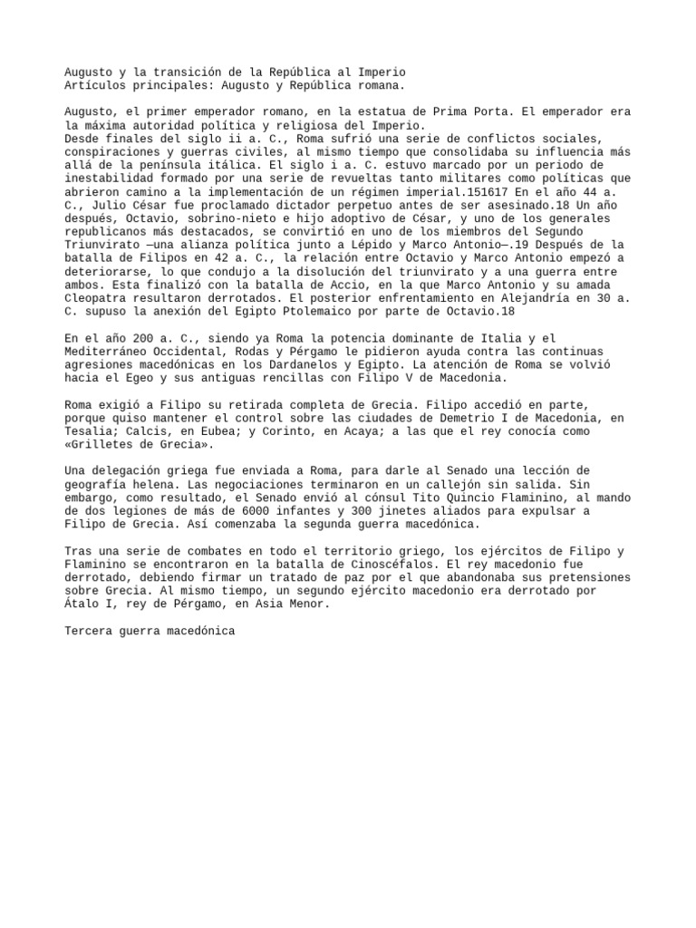 Oder Augst PDF Macedonia (antiguo reino) Augusto