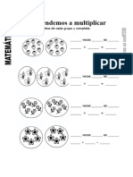 Ficha de Partes de La Multiplicacion para Segundo de Primaria