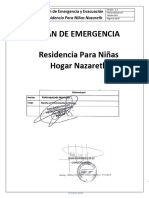 Plan de Emergencia Residencia para Niñas Nazareth