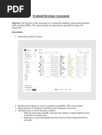 Front-End Developer Assessment