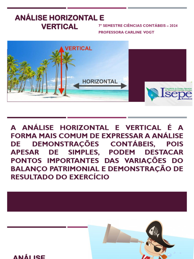 Análise Horizontal e Vertical em Contabilidade | PDF | Contabilidade ...