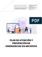 Plan de Atencion y Prevencion de Emergencias de Archivos Doc-Pn-04