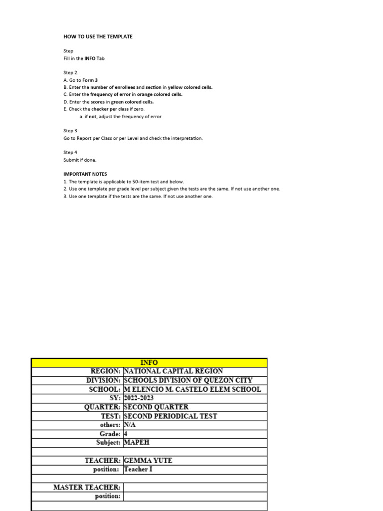 Matipid Mapeh 4 Item Analysis Quarter 2 | PDF | Standard Deviation | Mean