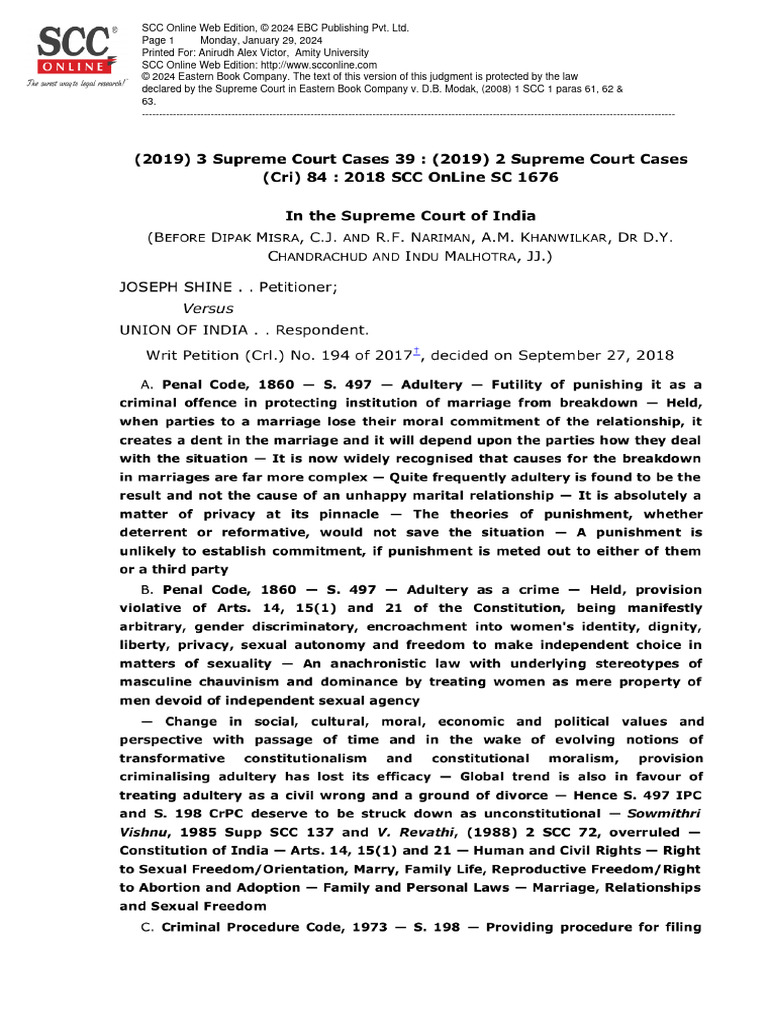 Joseph shine vs uoi pdf supreme court of the united states