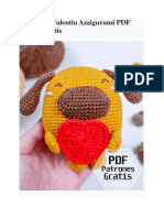 Perro San Valentin Amigurumi PDF Patron Gratis