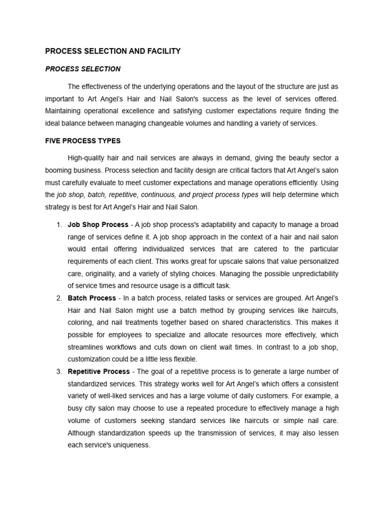 Process selection and facility pdf point of sale marketing