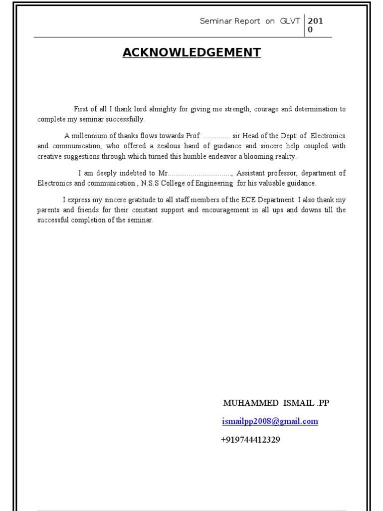 Grating Light Valve Display Technology (GLVT) Muhammed Ismail PP