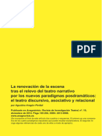 La Renovación de La Escena-Teatro Posdramático-Agustina Aragón Pividal