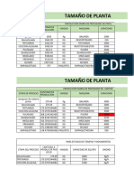 Determinación Tamaño Planta