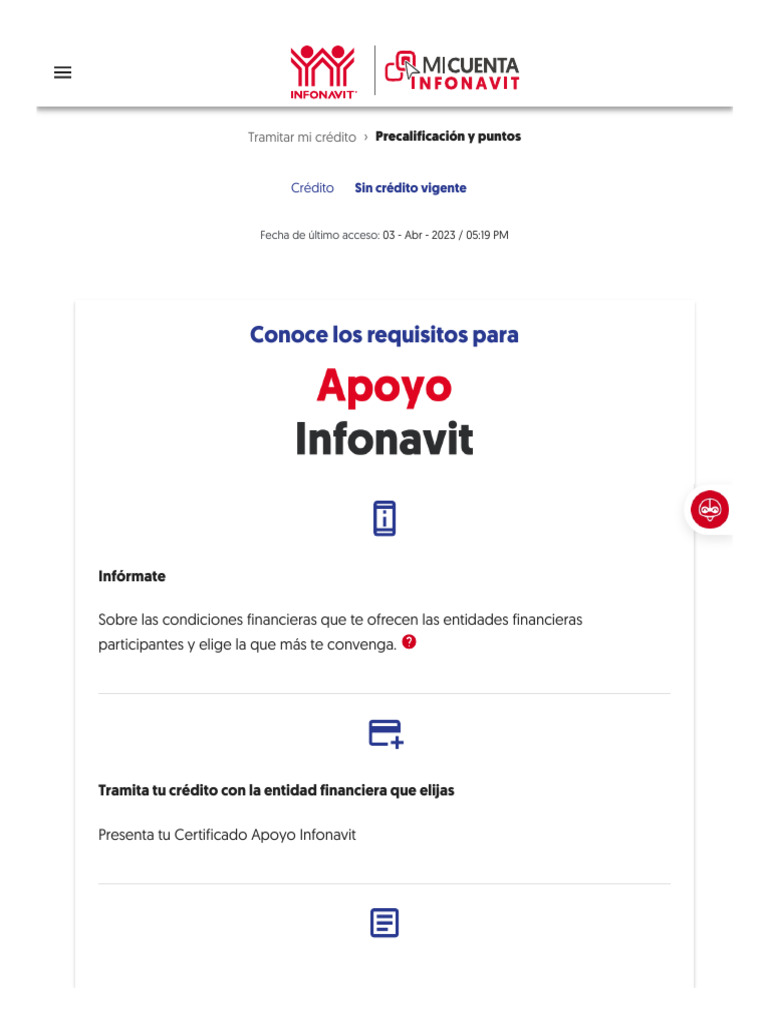 Certificado Apoyo Infonavit: Requisitos | PDF | Finanzas y dinero