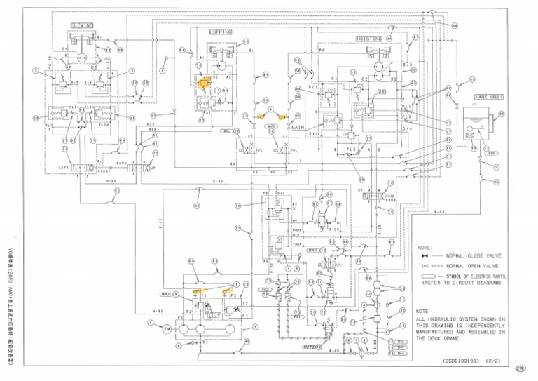 Deck Crane Hydraulic Circuit PDF