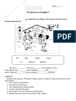 Worksheet in English 3
