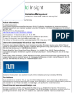 Adoption of e Payment System - Emperical Analysis