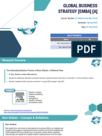 Assignment - Global Business Strategies