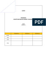 Programa Comité Paritario de Higiene y Seguridad