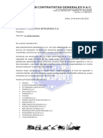 Carta de Presentacion Ocb Contratistas Generales S