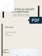 S5 - Introduction À La Notion de Compétence