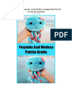 Paso A Paso Pequeno Azul Medusa Amigurumi Patron Gratis en Espanol