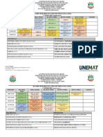 Quadro Horário Do Curso de Pedagogia - 2024.1 (Duas Matrizes) - Atualizado - Sigaa