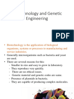 Biotechnology and Genetic Modification