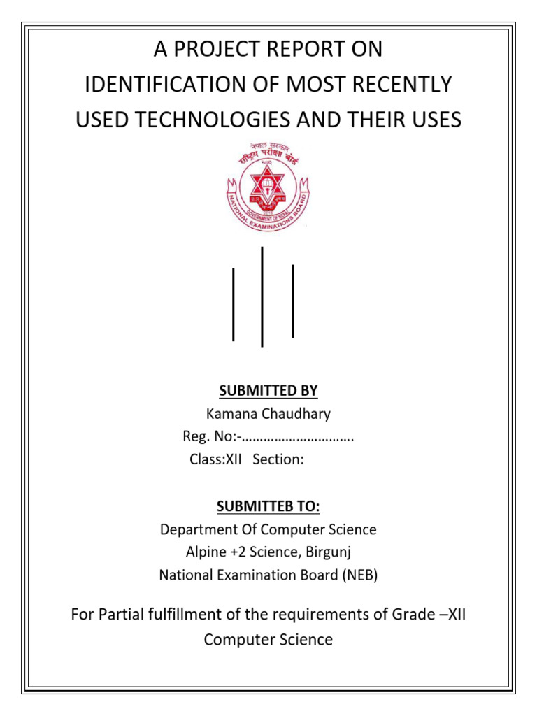 Project Report Sample Alpine | PDF | Artificial Intelligence ...