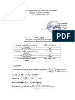 Syllabus B2 Physics 2023-2024