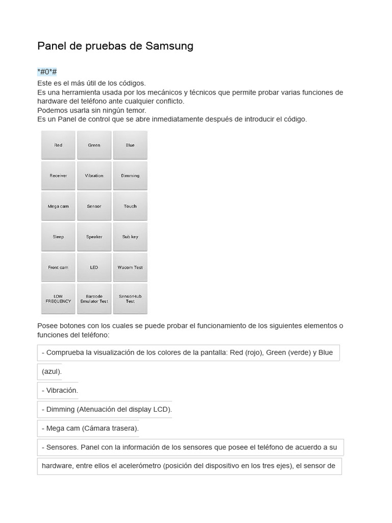 Codigos Samsung | PDF | Monitor de computadora | Hardware de la computadora