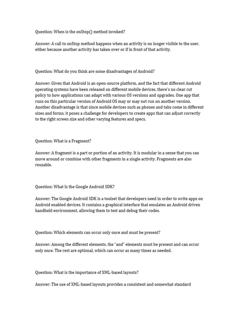 Android Development Essentials | PDF | Android (Operating System ...