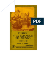 Parry John H - Europa Y La Expansion Del Mundo 1415 - 1715