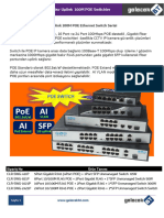 Gigabit Uplink POE Switch