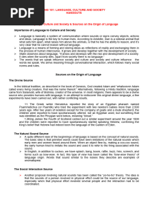 ENG 151 Language Culture and Society