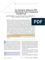 Schuppert 2012 EmotionRegulationTrainingforAdolescentsWith BorderlinePersonalityDisorderTraits ARandomized ControlledTrial