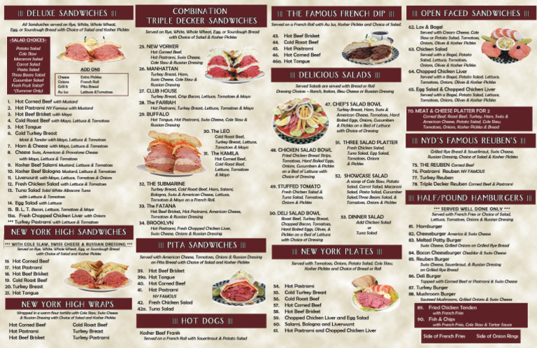New York Deli 2019 | PDF