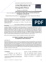 Uma Abordagem Da Geografia Do Clima Sobre Os Eventos de Precipitação No Recife