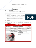 Informe Caminata - Condiciones Subestandar 