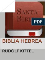 Biblia Hebrea - Santa Biblia (SP - Rudolf Kittel
