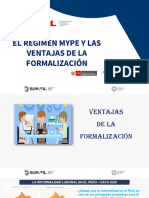 EL RÉGIMEN MYPE Y LAS VENTAJAS DE LA FORMALIZACIÓ