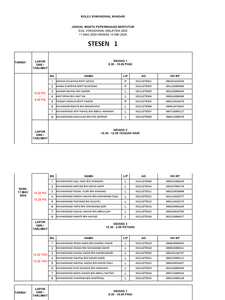Jadual Ujian Bertutur Bm Svm 2024 Pdf