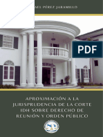 Aproximación A La Jurisprudencia de La Corte IDH - Derecho de Reunión y Orden Público - PÉREZ JARAMILLO, Rafael - 2023