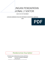 Perhitungan Pendapatan Nasional 2 Sektor